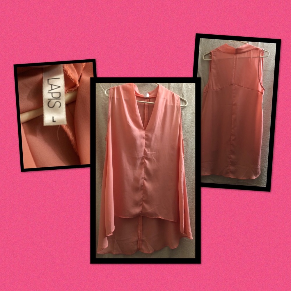 Peachy pink blouse